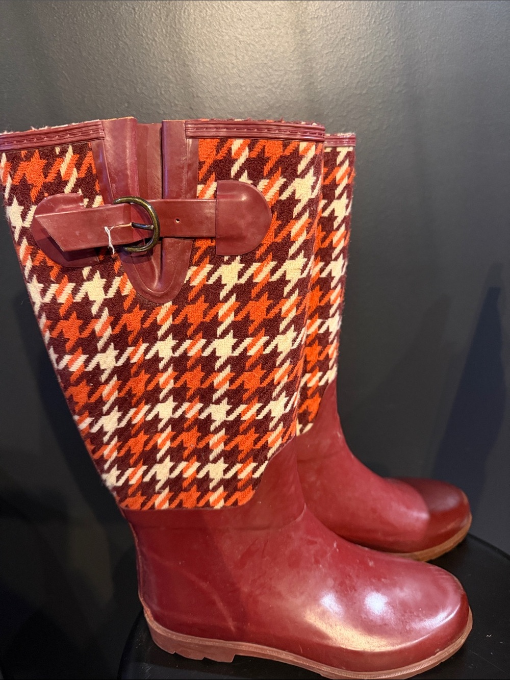 Banana Republic Women's Houndstooth Rain Boots